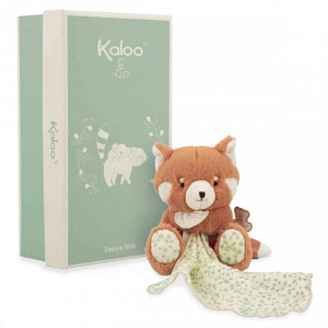 Игрушка-комфортер Kaloo "Панда", оранжевая, серия "Petit Songe", 12 см